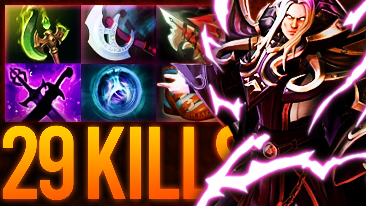 Parasma + Manta Invoker!! Epic 29 Kills Game vs Pudge Mid | Dota 2 Invoker background