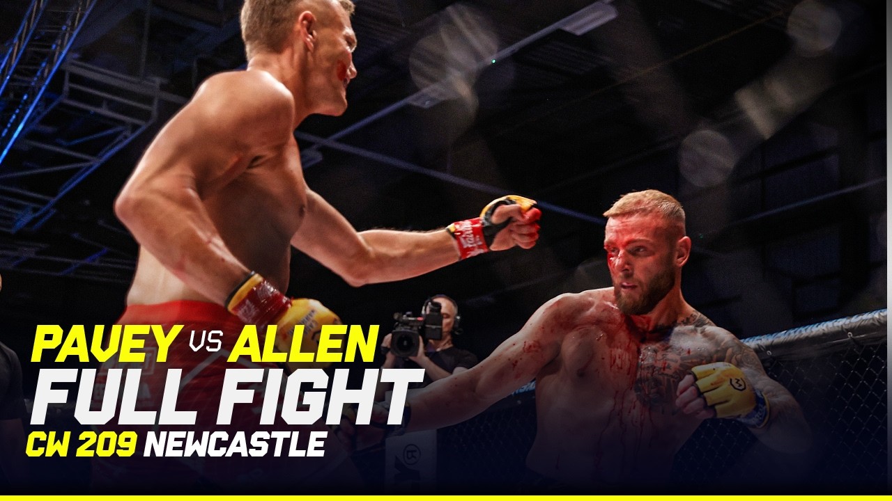 HORROR CUT 🩸 😧 | Geoff Pavey vs. David Allen | CW 209 Newcastle Full Fight background