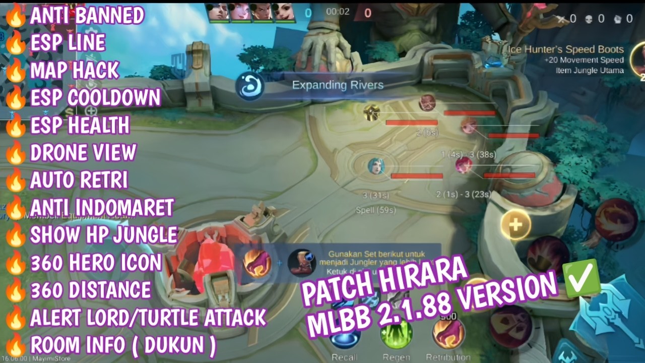 CHEAT MOD MENU MOBILE LEGENDS 2.1.88 VERSION ANTI BANNED background
