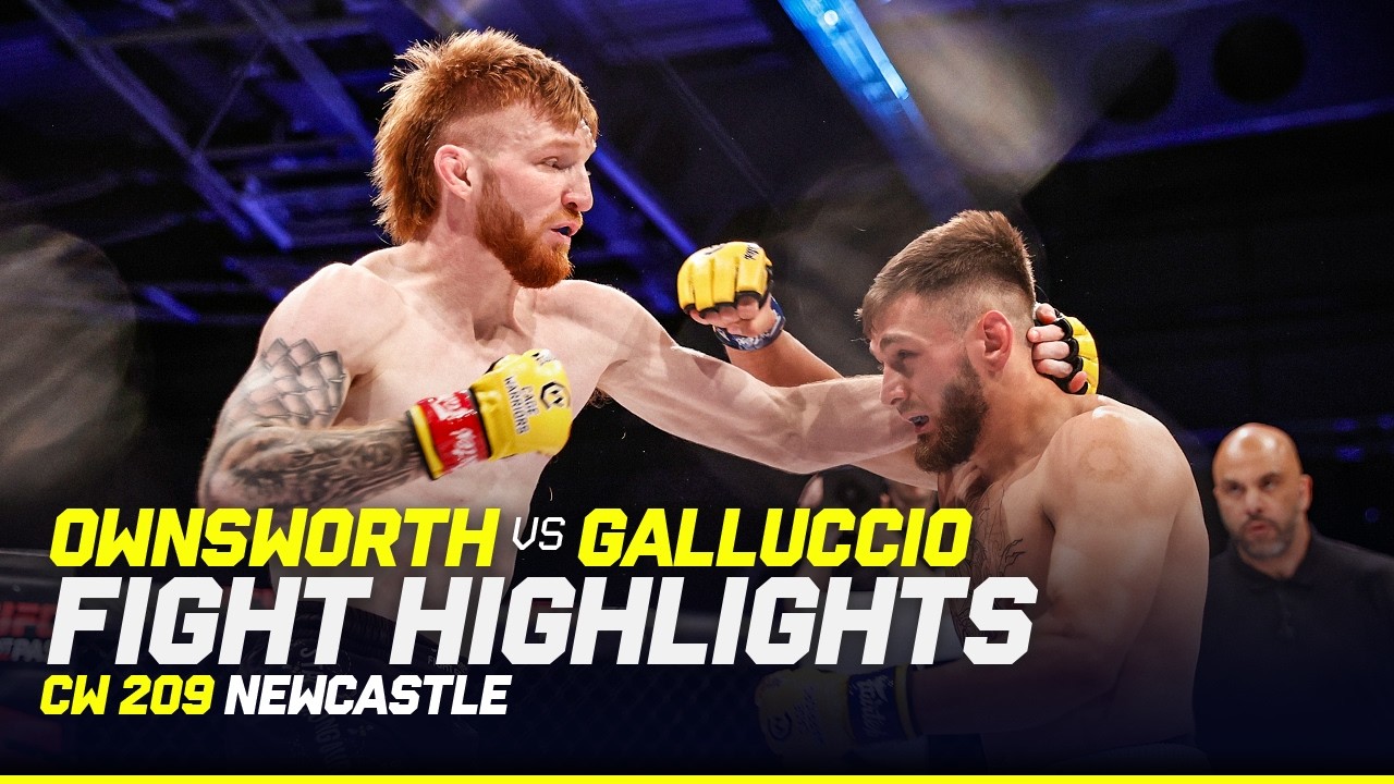 GINGER NINJA CHOKE ЁЯСитАНЁЯж░ЁЯе╖ | Oscar Ownsworth vs. Gabriele Galluccio | CW 209 Newcastle Fight Highlights background