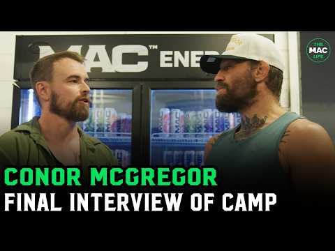 Conor McGregor on Max Holloway: "It's A Different Thud When You Fight Me" | (Final Camp Interview) background