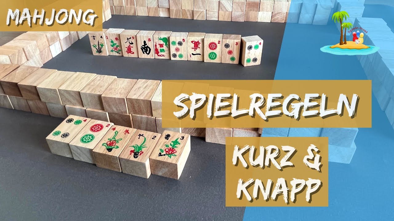 Mahjong - Spielanleitung des chinesischen Steinchen Spiels (Logoplay Holzspiele) background