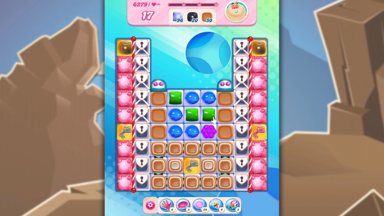 Candy Crush Saga LEVEL 6279 NO BOOSTERS (new version)🐟☑️ background
