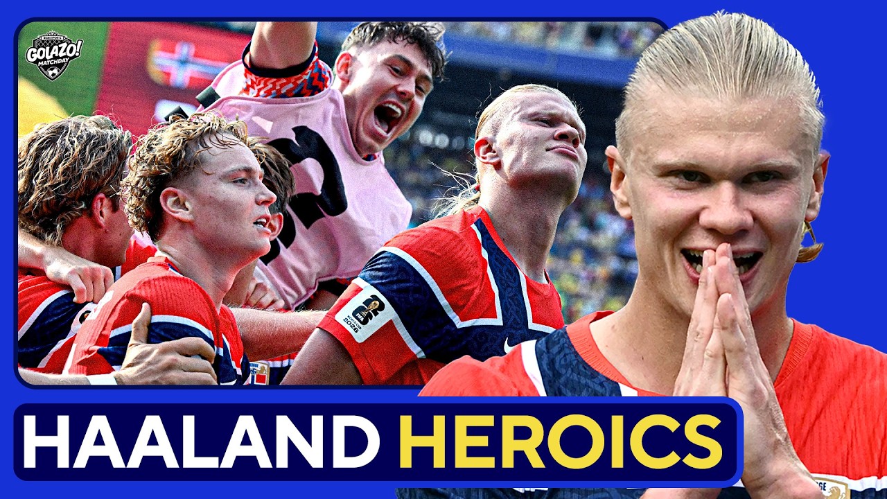 Erling Haaland SHOCKS THE WORLD! 2 Late Goals ELIMINATE Brazil! background