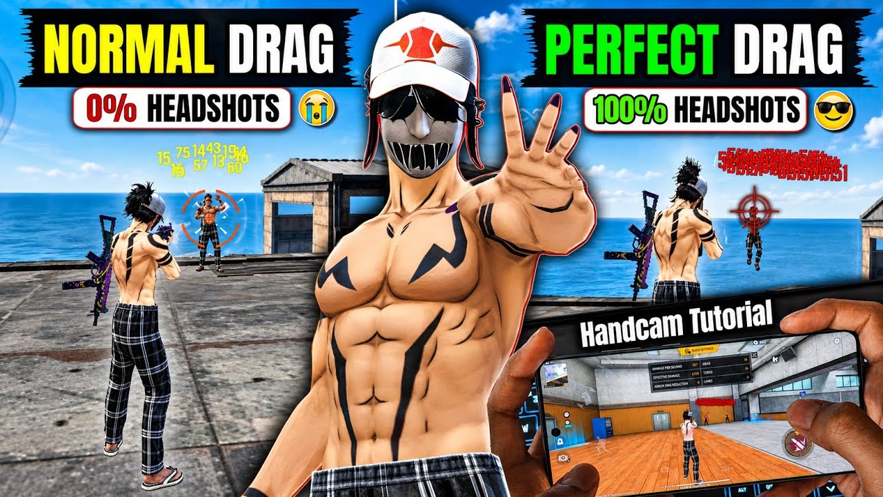 Free Fire Drag Mechanism Exposed đ± Handcam Tutorial Of Perfect Drag â
background