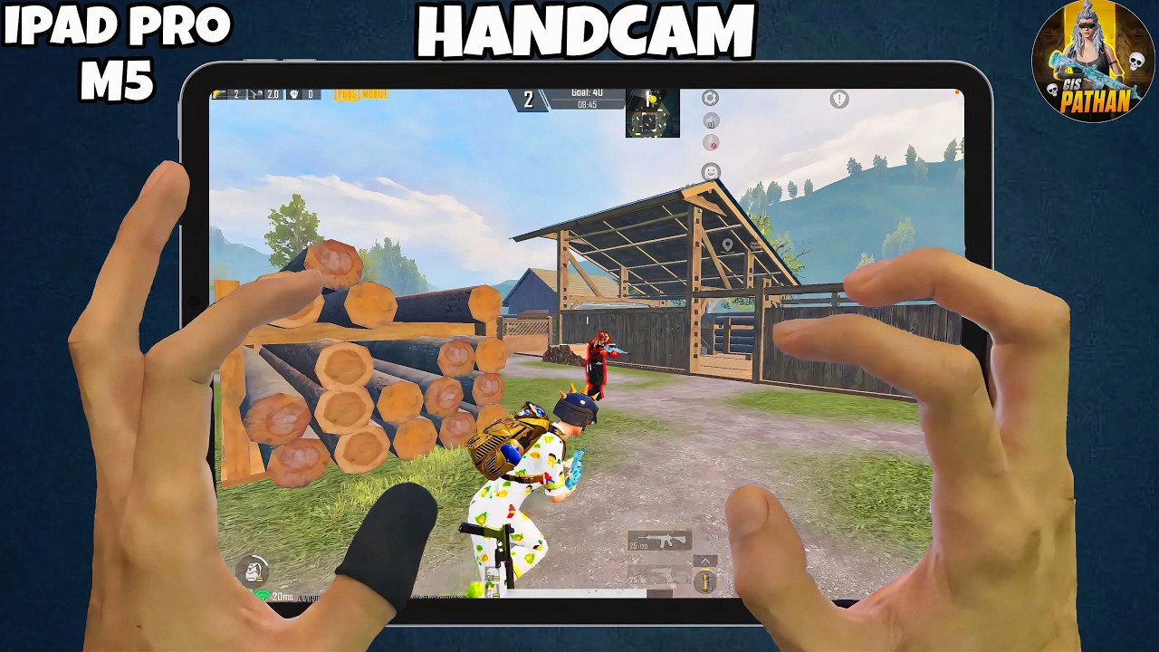 iPad Pro m5 😍 PUBG HANDCAM Smooth + 120 FPS 🔥 pubg test / Gameplay/ Best sensitivity background