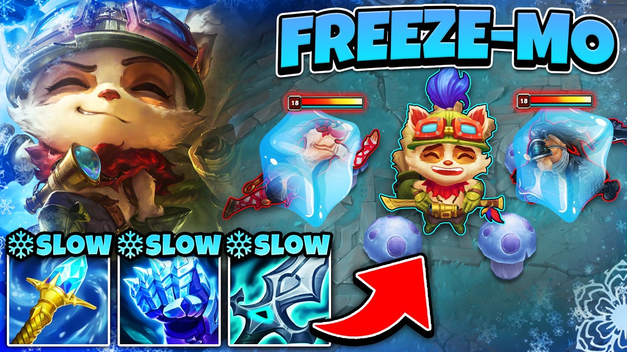 TEEMO BUT MY POISON SLOWS YOU AND IT'S 100% BROKEN! (FREEZE-MO) background