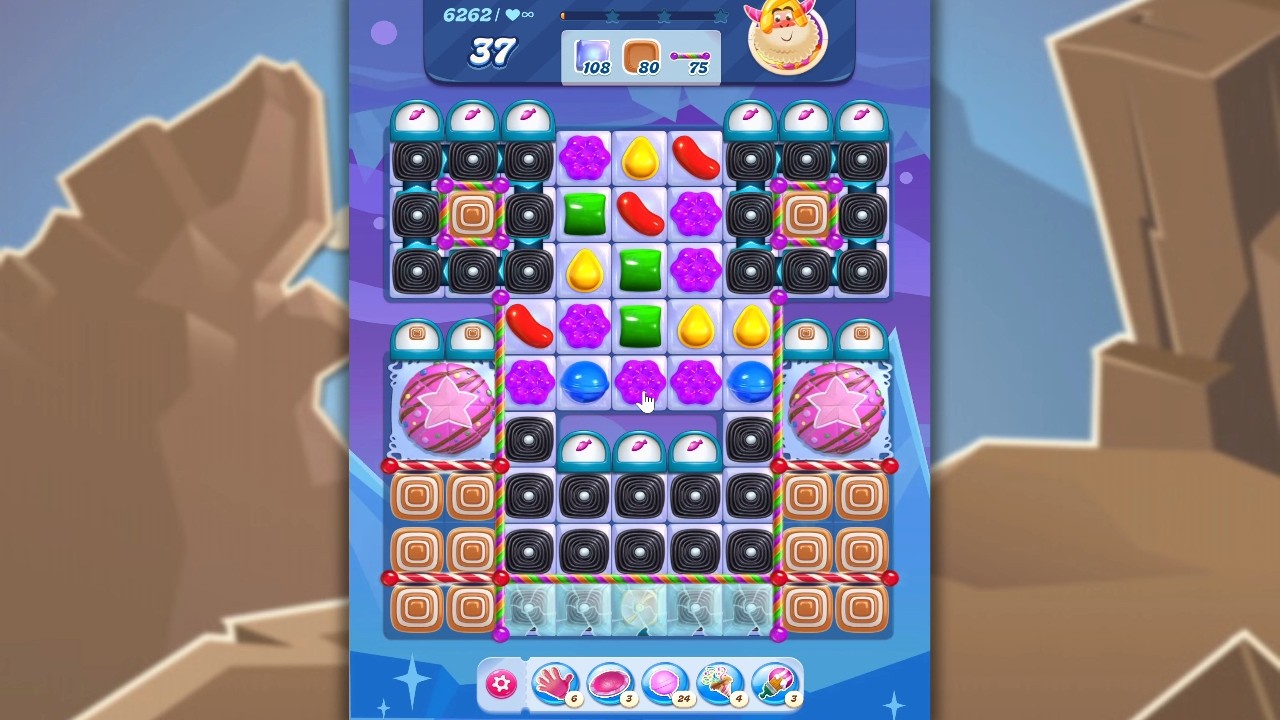 Candy Crush Saga LEVEL 6262 NO BOOSTERS (new version)🐟☑️ background