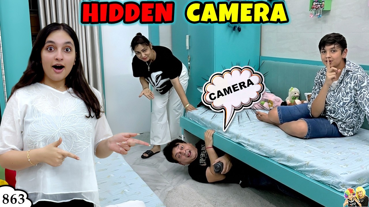 HIDDEN CAMERA | Ep 863 | Comedy Family Vlog | Aayu and Pihu Show background
