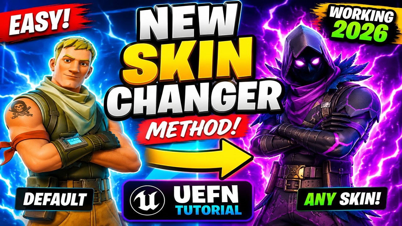 NEW Skin Changer Method in UEFN! (Working 2026) Easy & FAST Tutorial background
