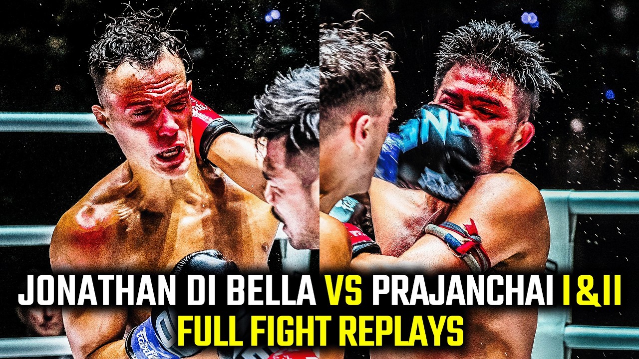 10 ROUNDS OF HIGH-SPEED VIOLENCE ⚡ Jonathan Di Bella vs. Prajanchai I & II | Kickboxing Full Fights background
