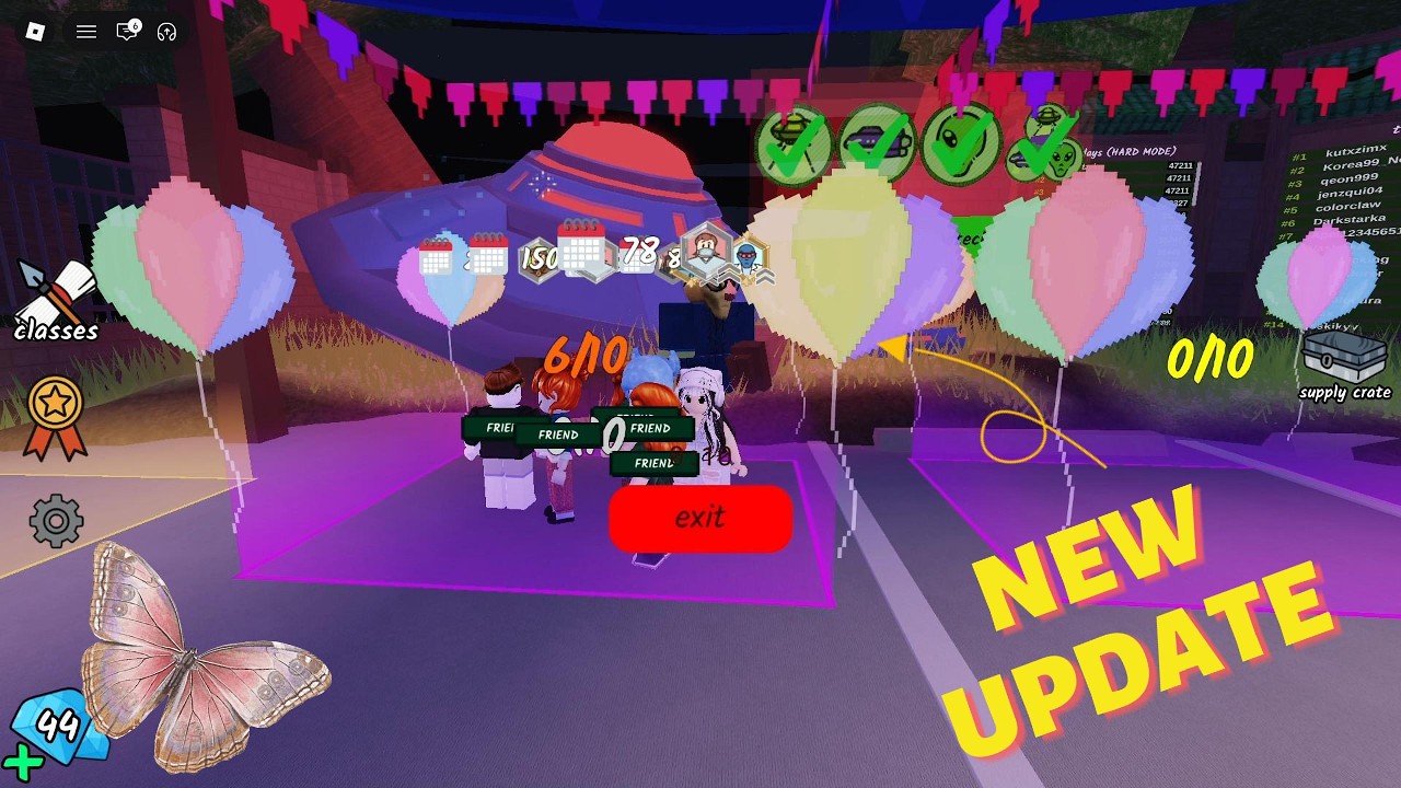 UPDATE PARTY with My Subscribers in 99 Nights in the Forest! | Roblox background