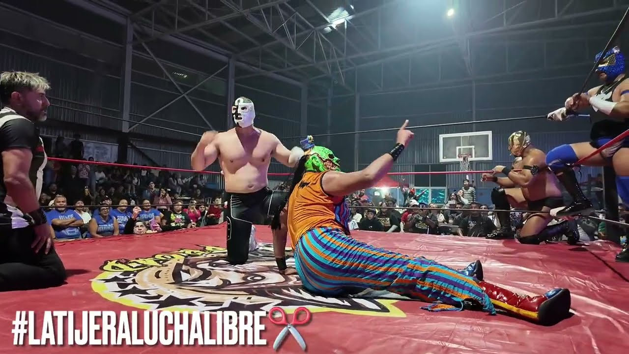 Lucha estelae Cuatrero, Psicosis y Shocko 🆚 Rey León, Monster Clown y Pancho Pantera con Max Proad 2026-07-05 11:59 background