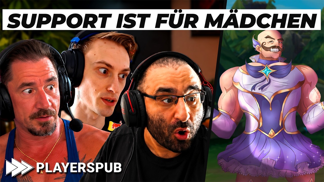 SUPPORT ist nur für MÄDCHEN!? | PlayersPUB - League of Legends Podcast background