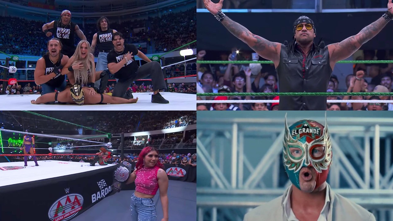 Lucha Libre AAA 07/04/26 Results- Perros Del Mal Ambush, Damian Priest Arrives, Lady Shani Wins 🔥 background