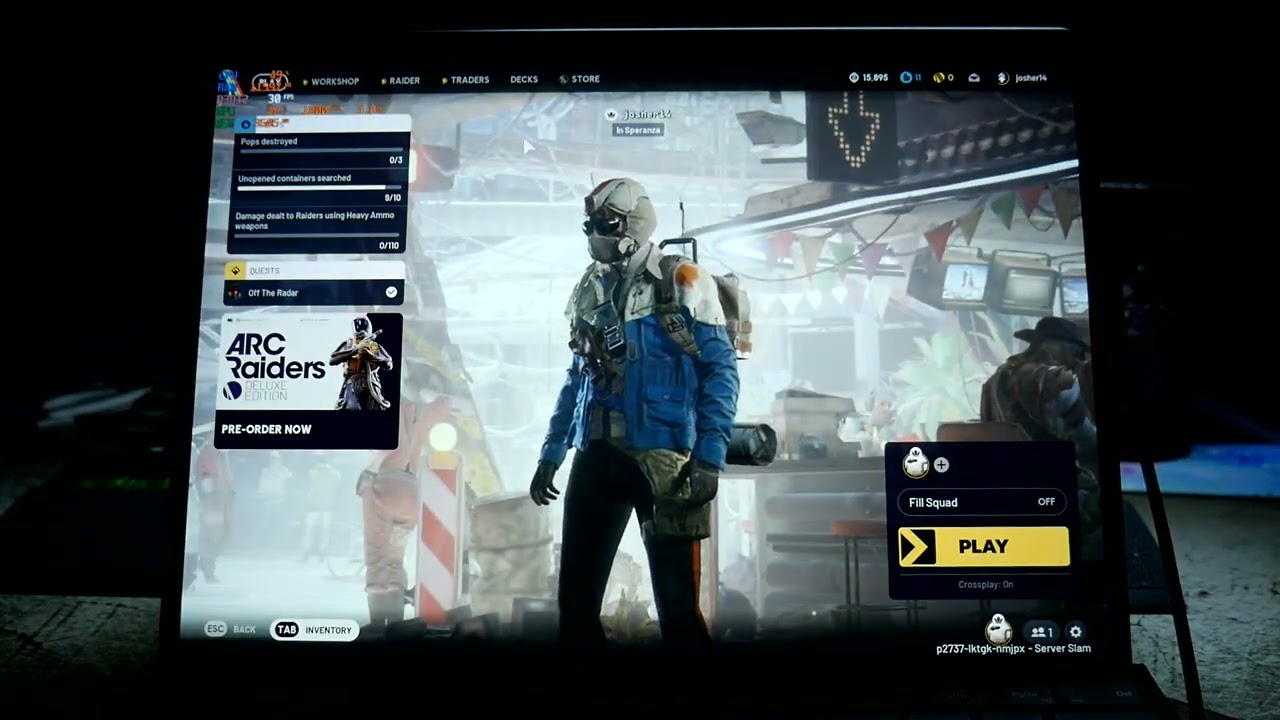 Surface Pro 11 Intel 266v w/ Arc 140V Gaming - Arc Raiders (I extract twice!) background
