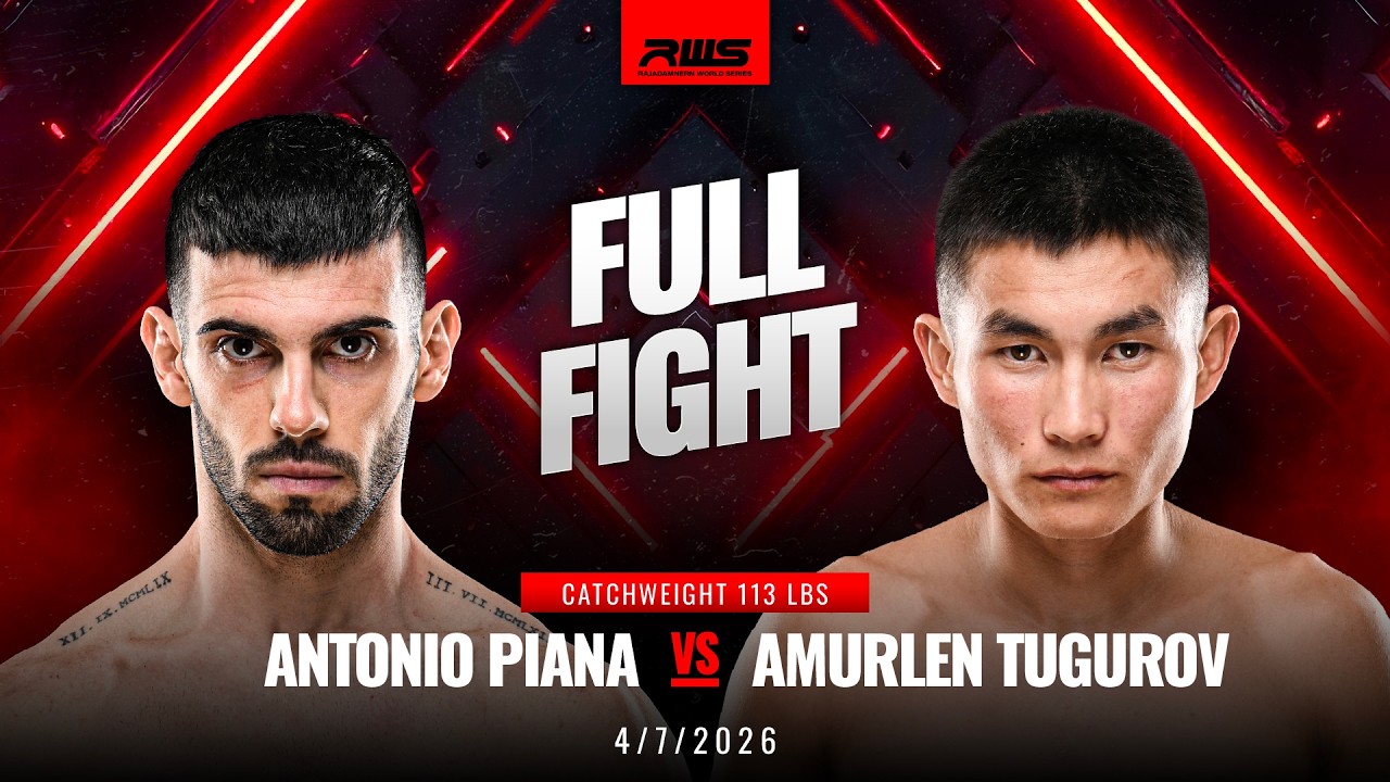 Full Fight l Antonio Piana vs Amurlen Tugurov l อันโตนิโอ ปิอานา vs อามูร์เลน ทูกูรอฟ l RWS backdrop