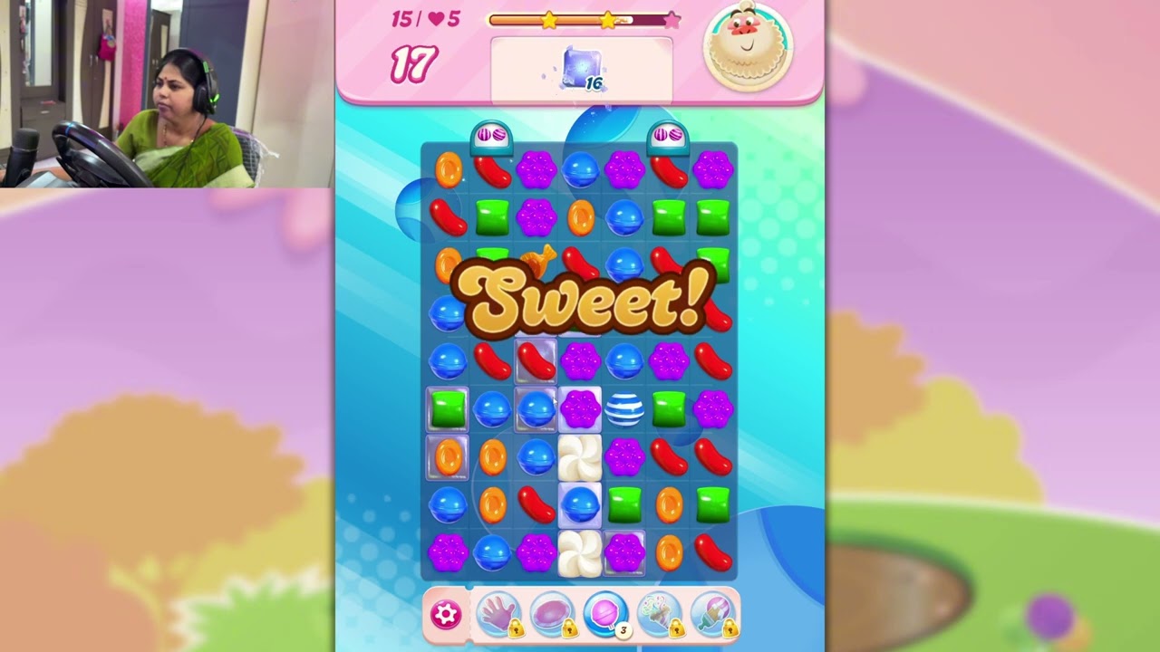Candy Crush Saga Level 15 Gameplay ЁЯНн | Indian Mom's Sweet Challenge ЁЯШД background