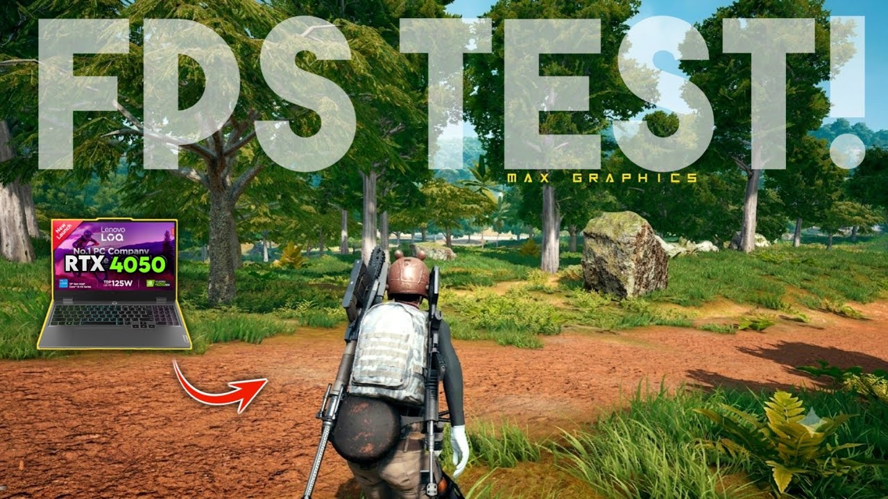 PUBG PC FPS Test On a RTX 4050 Gaming Laptop - ft.Lenovo Loq background
