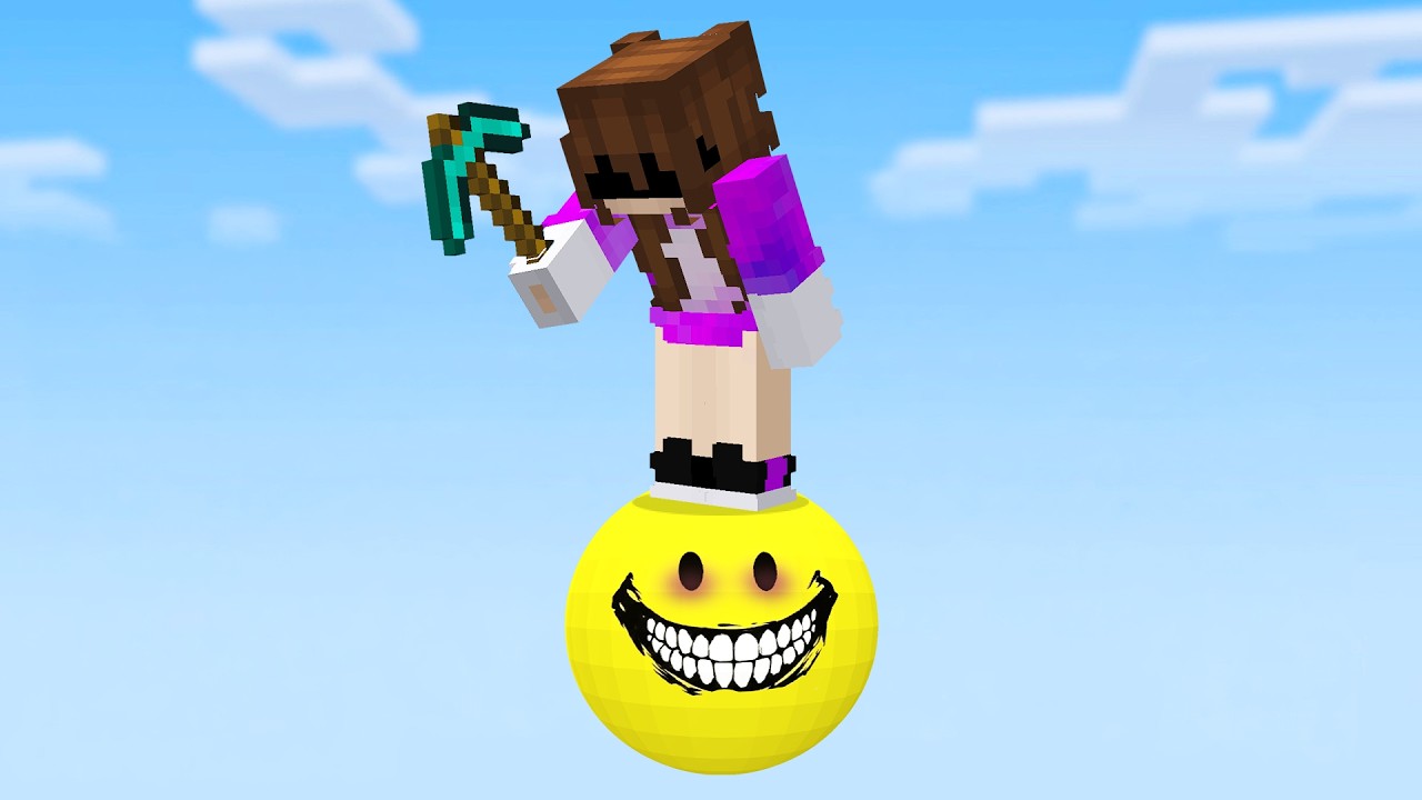 Minecraft, But It's On 1 VERITY Block background
