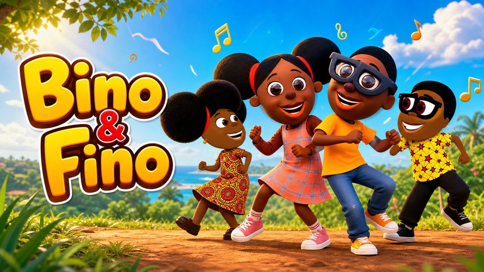 Line Dance Afrobeat Choreography For Kids - Bino and Fino backdrop