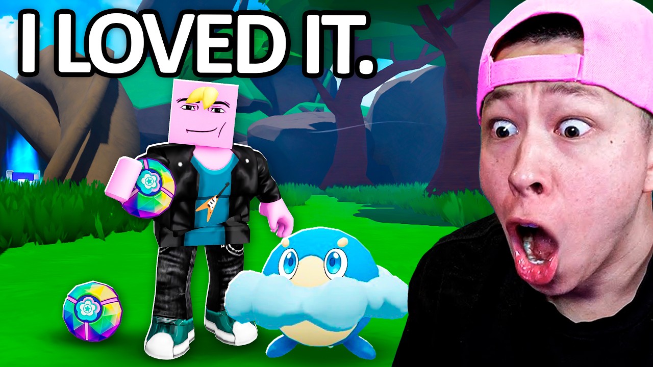 I Got Addicted To Roblox's NEWEST Pokemon (EVOMON) background