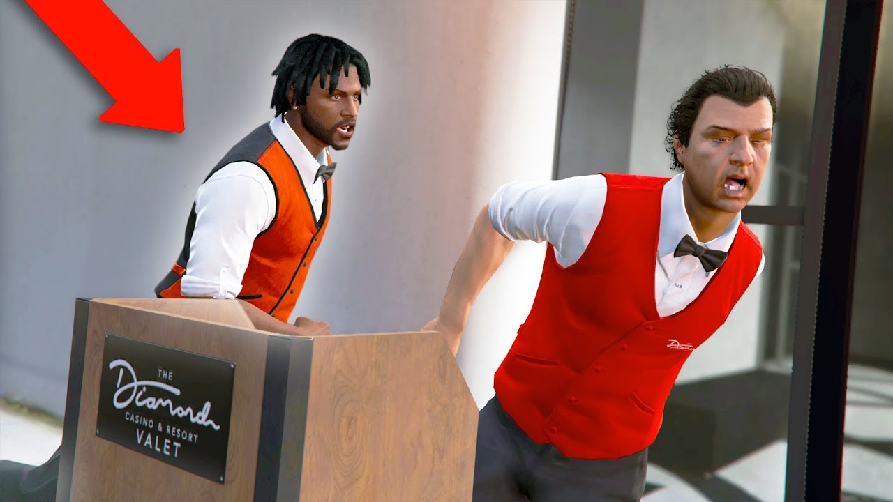 Pretending to be the CASINO VALET GUY! | GTA 5 THUG LIFE #267 backdrop