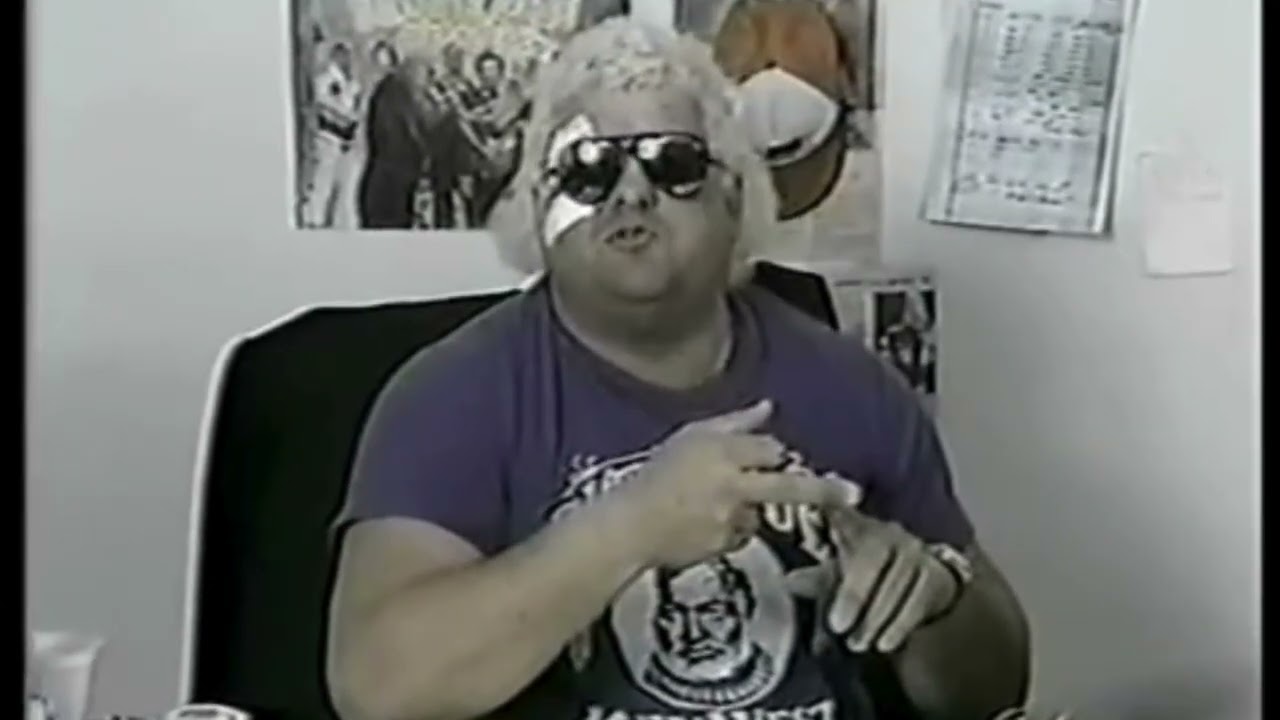 Tully Blanchard Burns Dusty Rhodes. NWA 1985 background