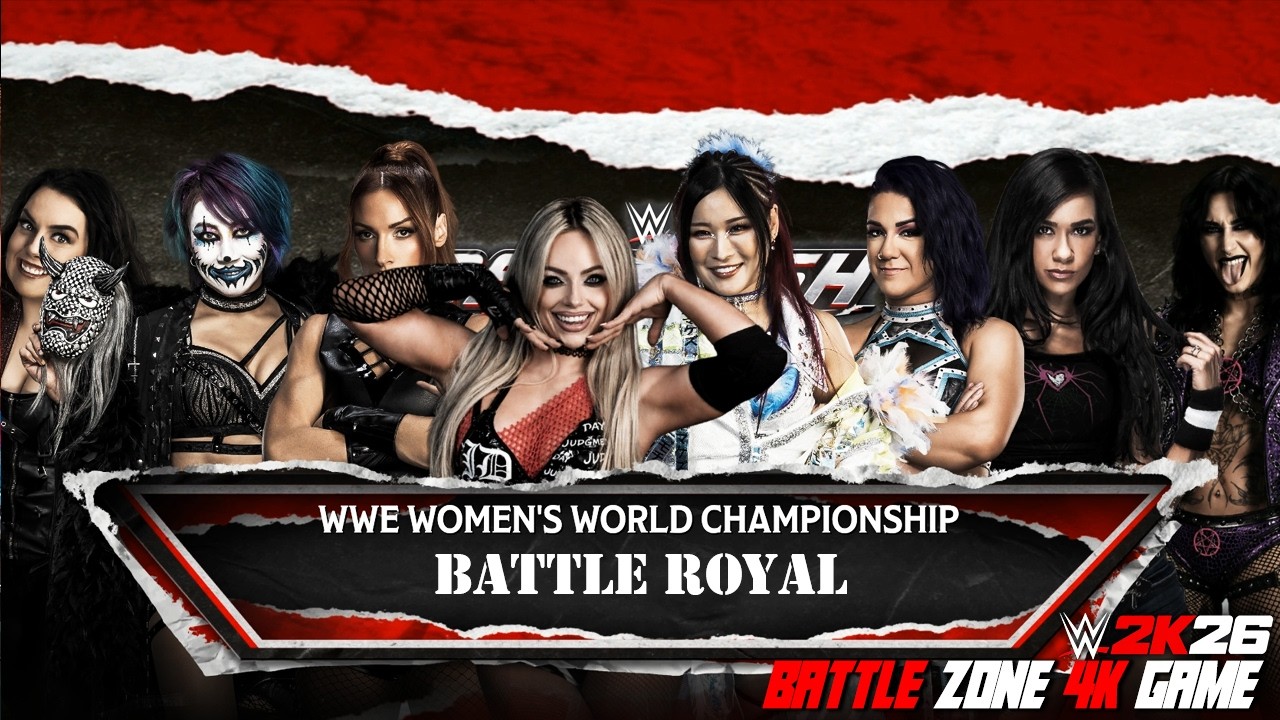 Rhea Ripley vs Liv Morgan vs Iyo Sky vs Becky Lynch | 8-Woman Elimination Chaos! background