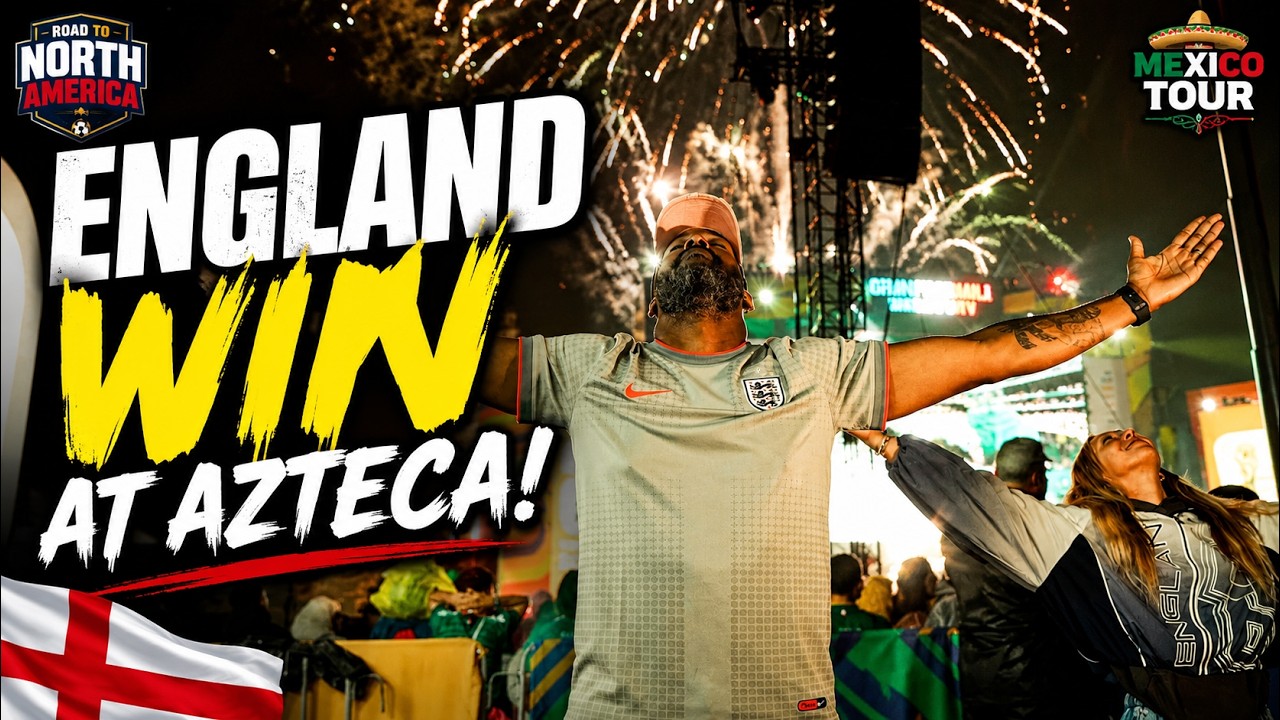UNREAL England win In Mexico City! | Mexico 2-3 England background