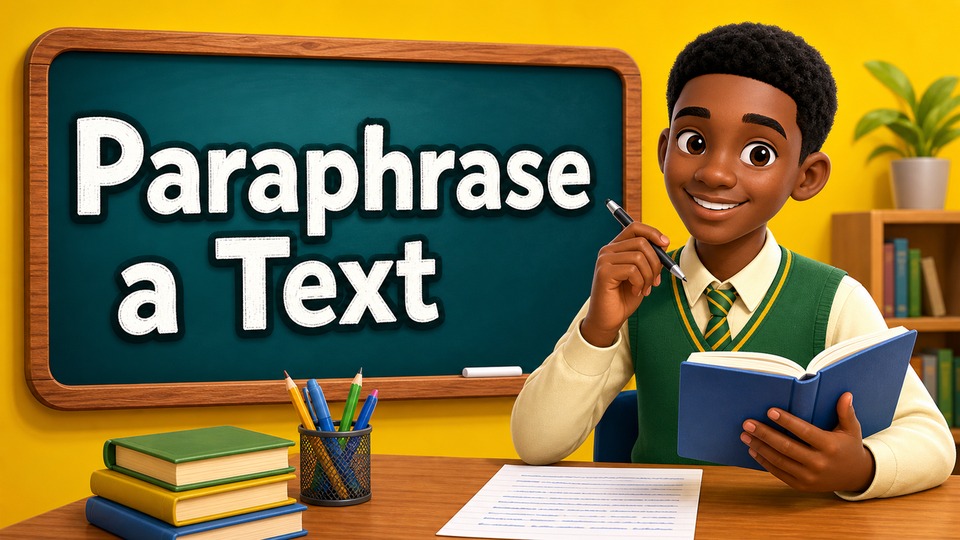 Paraphrase a Text background