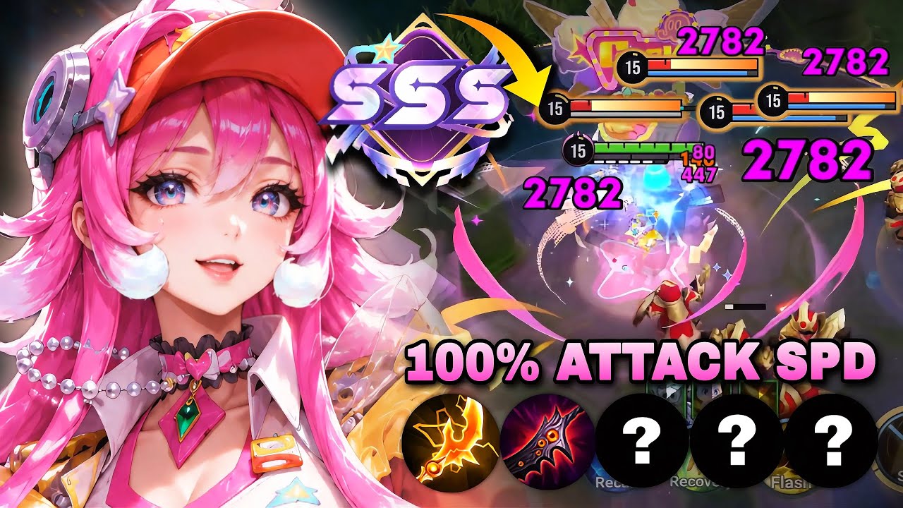 TOP 1 ASIA ERIN COSMIC CRAVING SKIN WITH 100% ATTACK SPEED DOMINATES IN FARM! | HONOR OF KINGS background