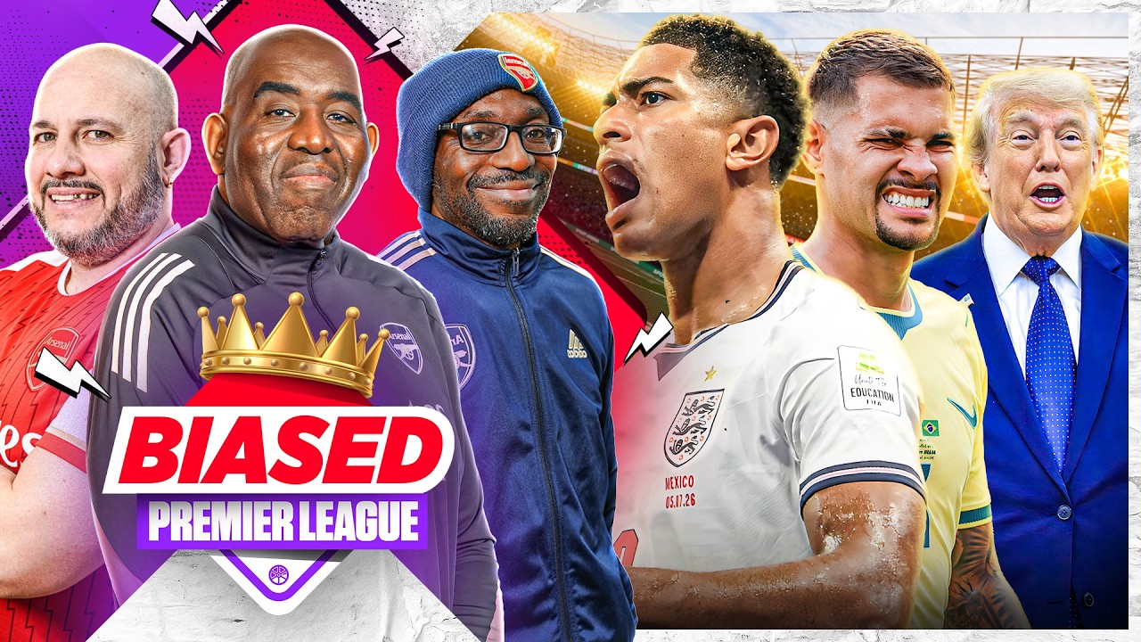 England Shine, Brazil EXPOSED & Guimaraes To Arsenal HEATS UP! | Biased Premier League Show background