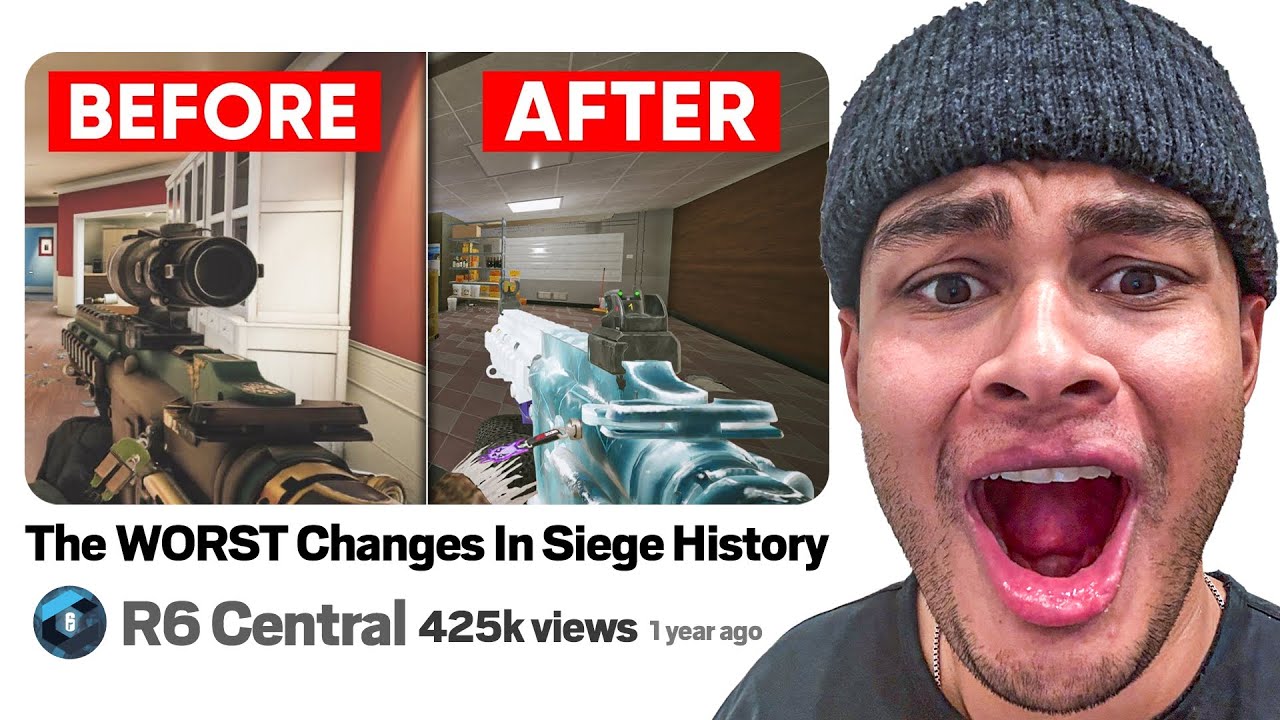 The 21 WORST Changes In Rainbow Six Siege History *SKITTLZ REACTS* background