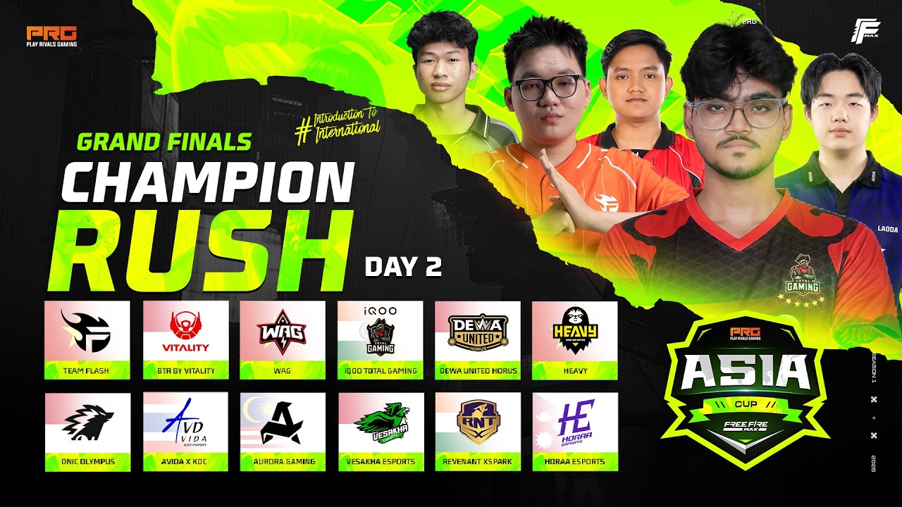 PRG Asia Cup | Champion Rush background