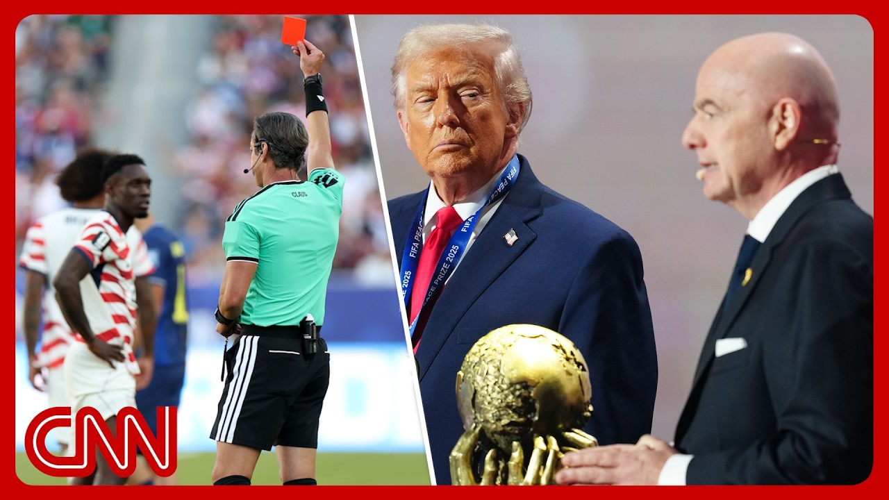 Trump called FIFA boss before stunning USA red card reversal background