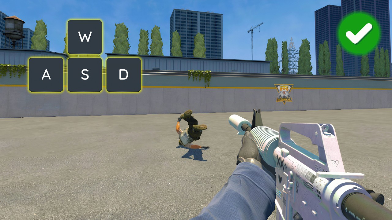 How to move like a pro - cs2 counter strafing guide background