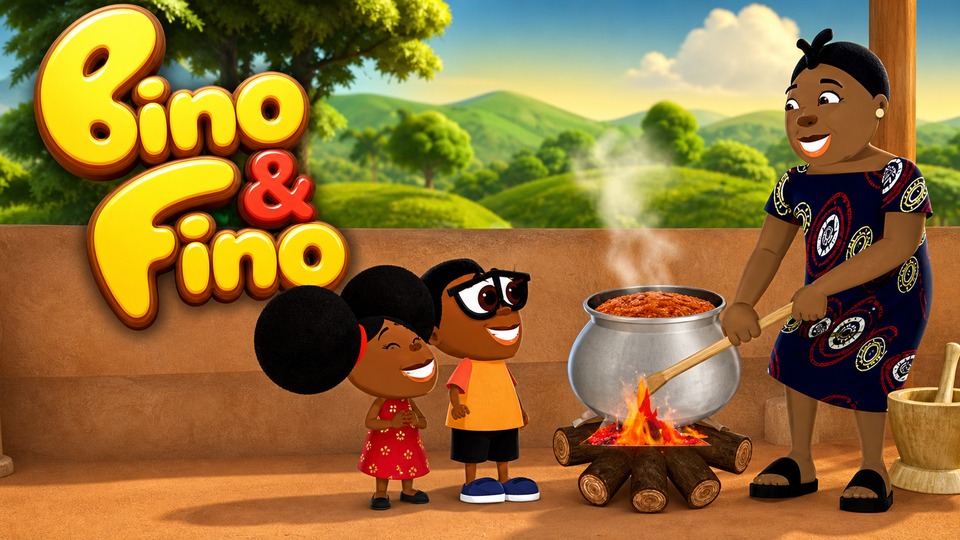 Jollof Rice: West Africa's Most Popular Dish - Bino and Fino Full Episode 19 - Kids Learning Video backdrop