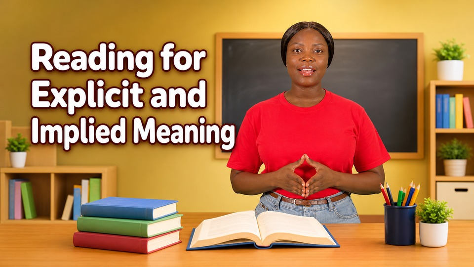 Reading for Explicit and Implied Meaning background
