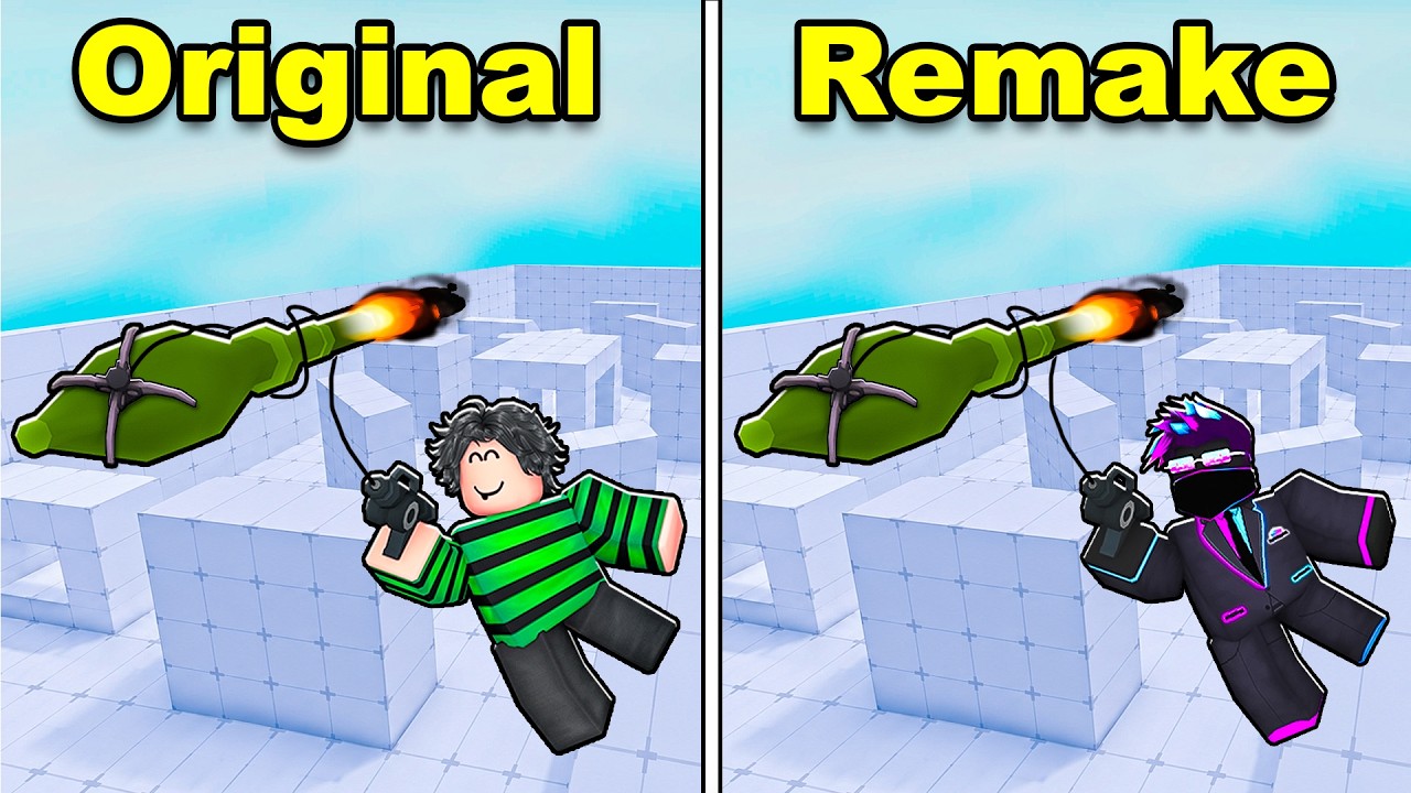 I recreated INSANE TRICKSHOTS in Roblox Rivals! background