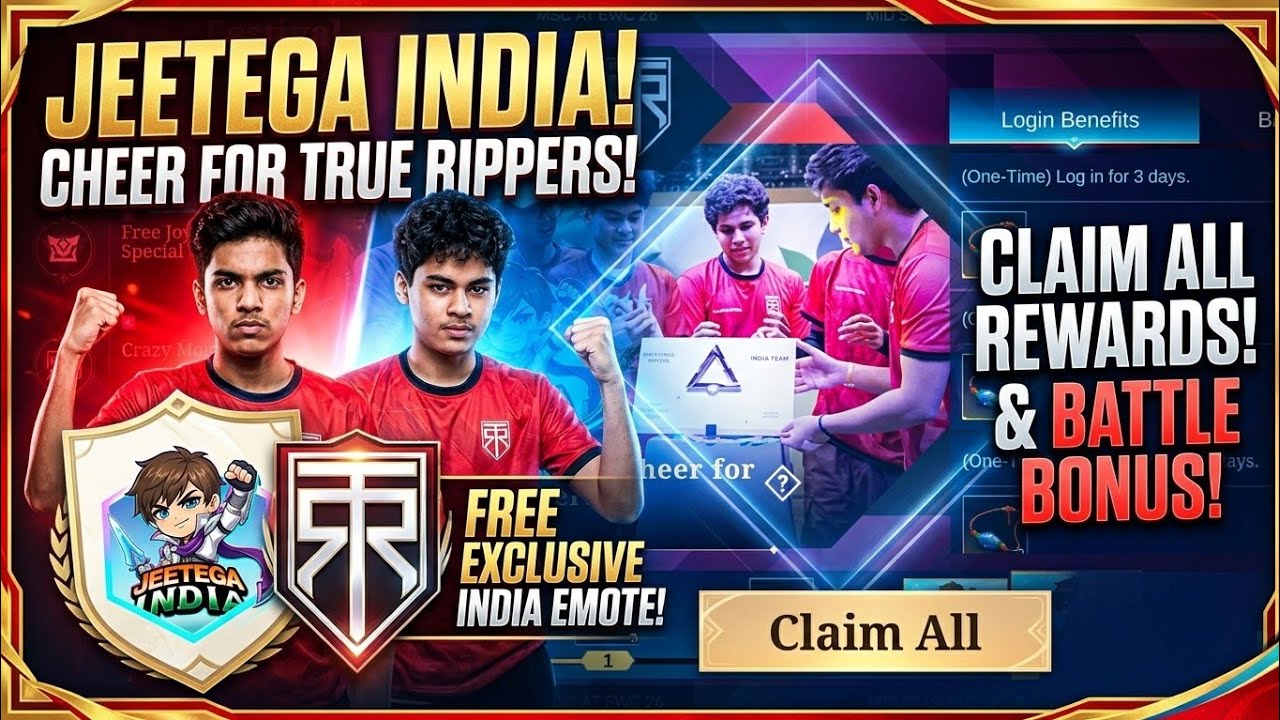 HOW TO GET GUSION JEETEGA INDIA EMOTE FOR FREE ? WORKS ALL SERVER background