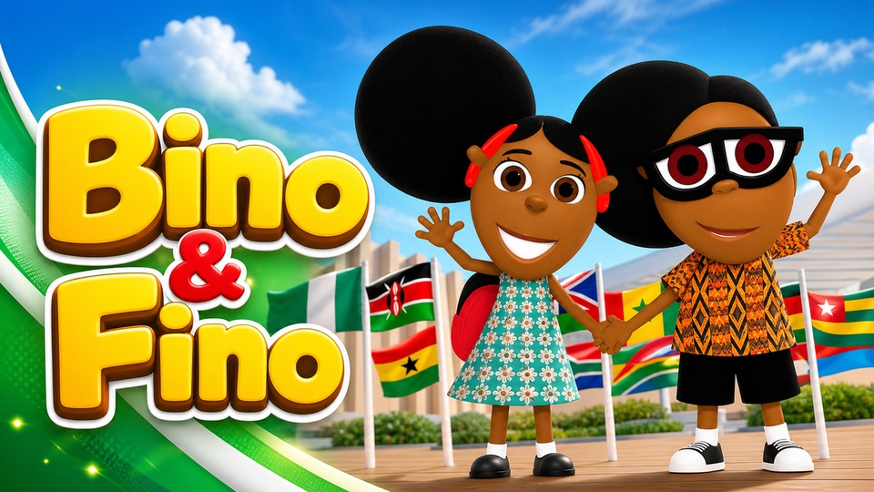 Learn About The Flags Of Some African Countries. Bino and Fino Full Episode 6 - Kids Learning Video