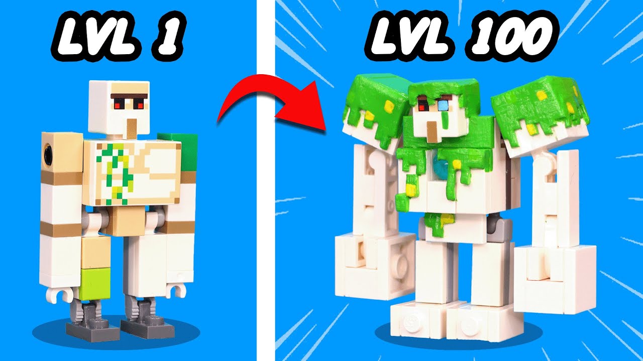 I UPGRADED WEAK LEGO Minecraft Mobs background