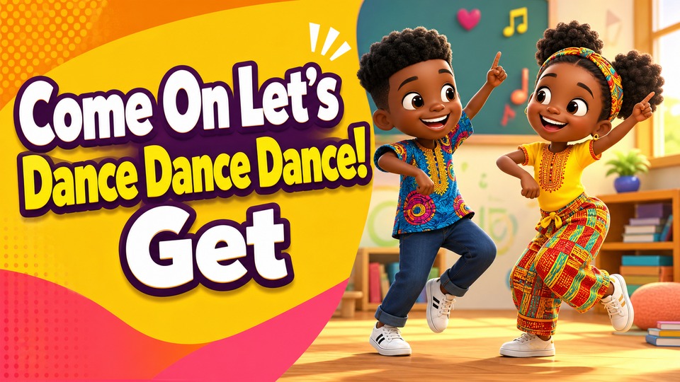 Come On Let's Dance Dance Dance! Get The Kids Moving! backdrop