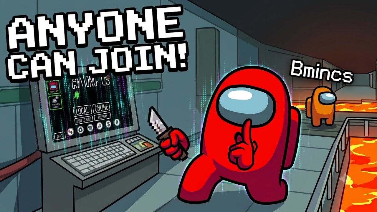 ඞ Among Us LIVE Anyone can Join - Expert Lobbys background