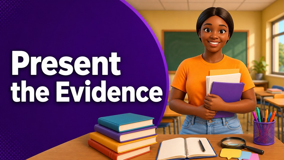 Present the Evidence background