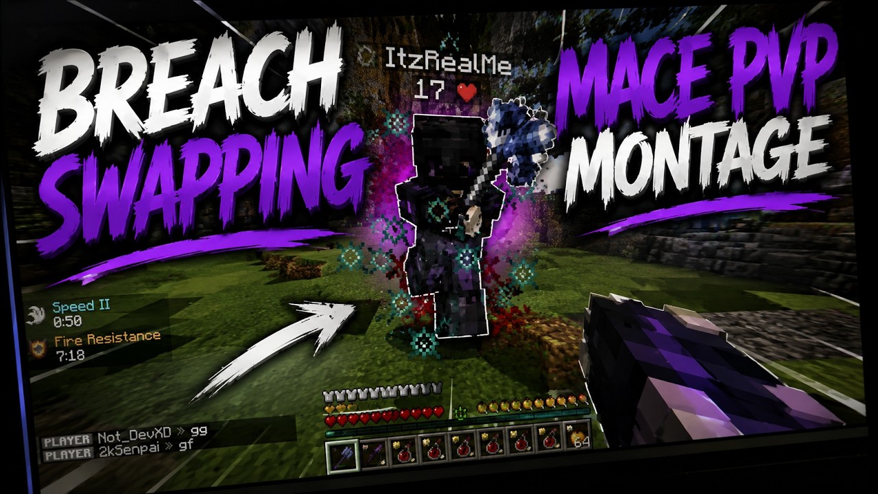 The BEST Minecraft Breach Swapping PvP Montage You'll EVER See (2026) đ„ background