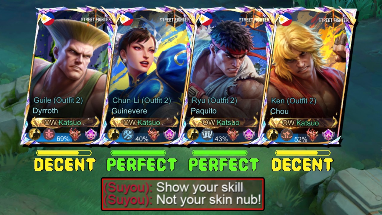 I PLAYED EVERY STREET FIGHTER 6 X MLBB SKINS IN SOLO RANK!! AND HERE WHAT HAPPENS... - MLBB background