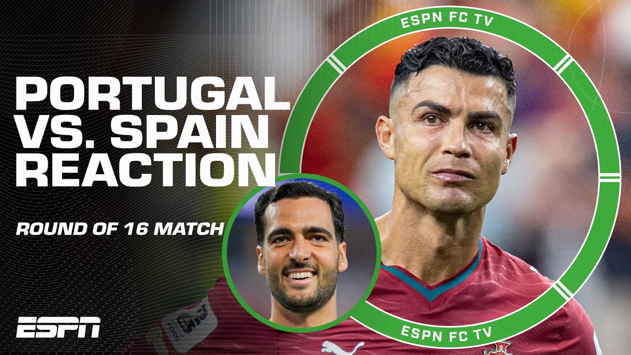 HUGE DISAPPOINTMENT for Portugal⁉️ REACTION to Spain's Round of 16 win at the World Cup | ESPN FC background