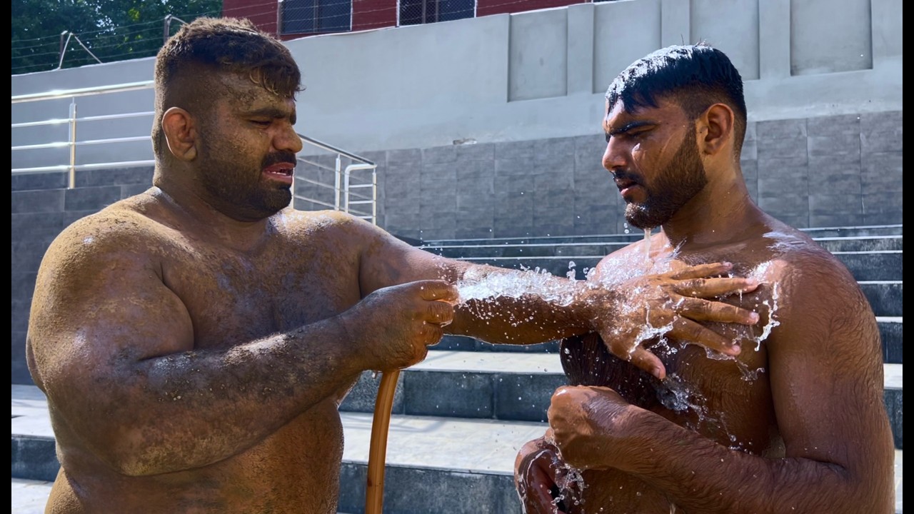 Inside a Desi Wrestler’s Summer Routine | Akhada Workout + Ice Bath background